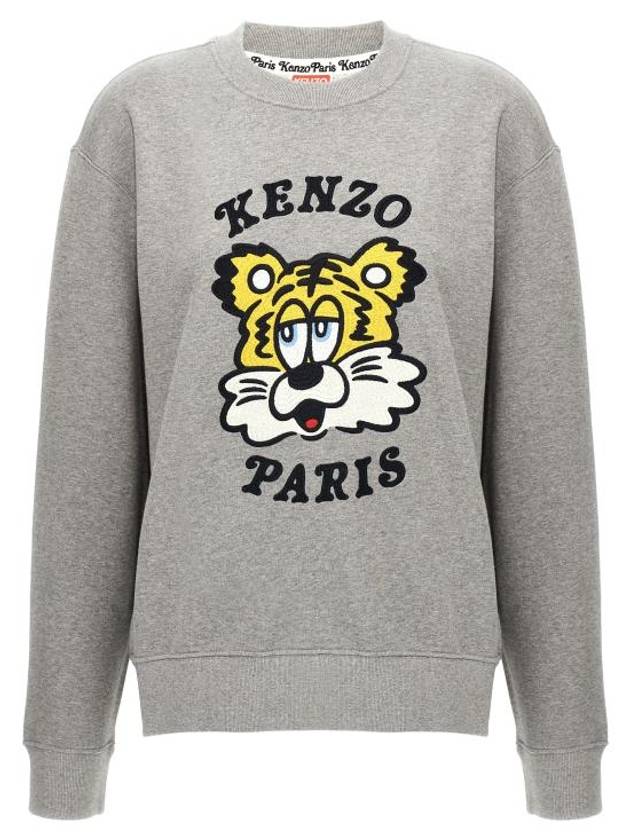 Verdy Market Embroidery Sweatshirt Grey - KENZO - BALAAN 1