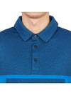 Men's Leon Regular Fit Long Sleeve Polo Shirt Blue - J.LINDEBERG - BALAAN 7