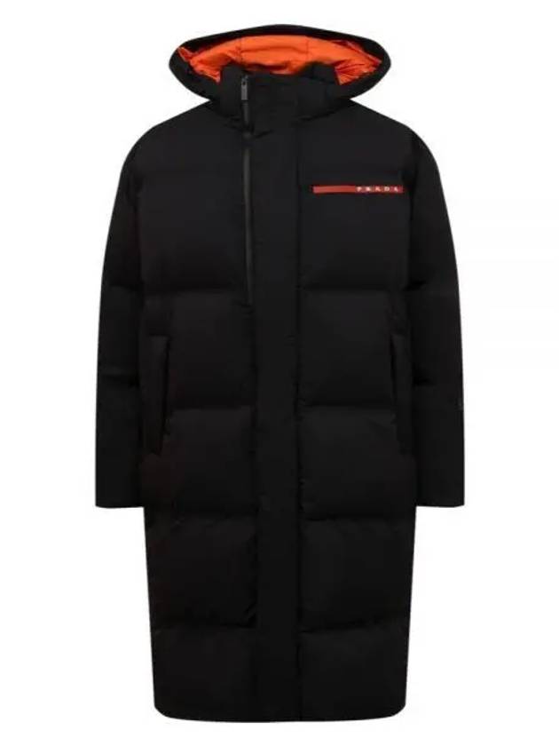 Logo Light Re-Nylon Down Padded Jacket Black - PRADA - BALAAN 2