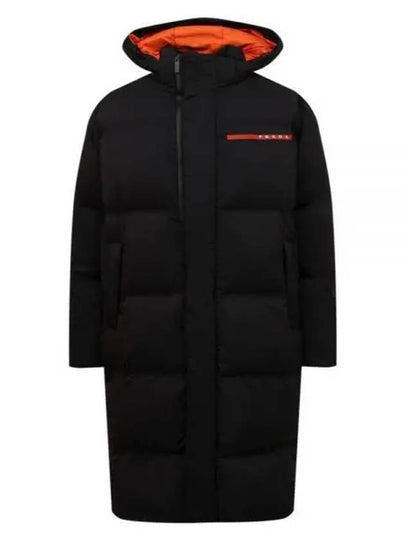 Logo Light Re-Nylon Down Padded Jacket Black - PRADA - BALAAN 2