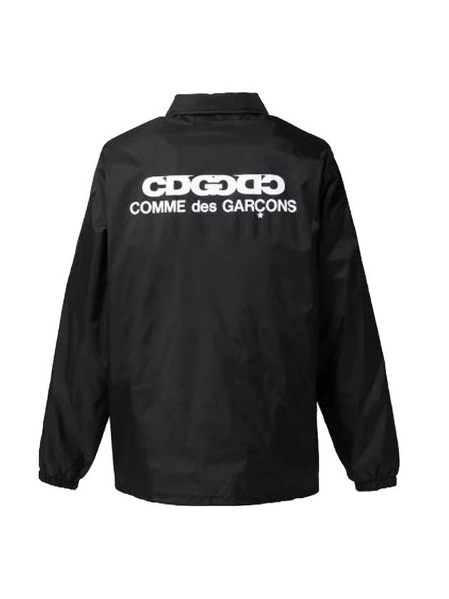 CDG Logo Coach Jacket Black - COMME DES GARCONS - BALAAN 1