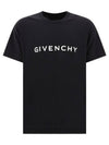 Logo Oversized Fit Cotton Short Sleeve T-Shirt Black - GIVENCHY - BALAAN 2