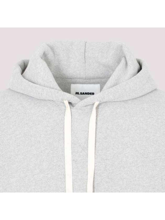 Drawstring Cotton Hoodie Powder Green - JIL SANDER - BALAAN 5