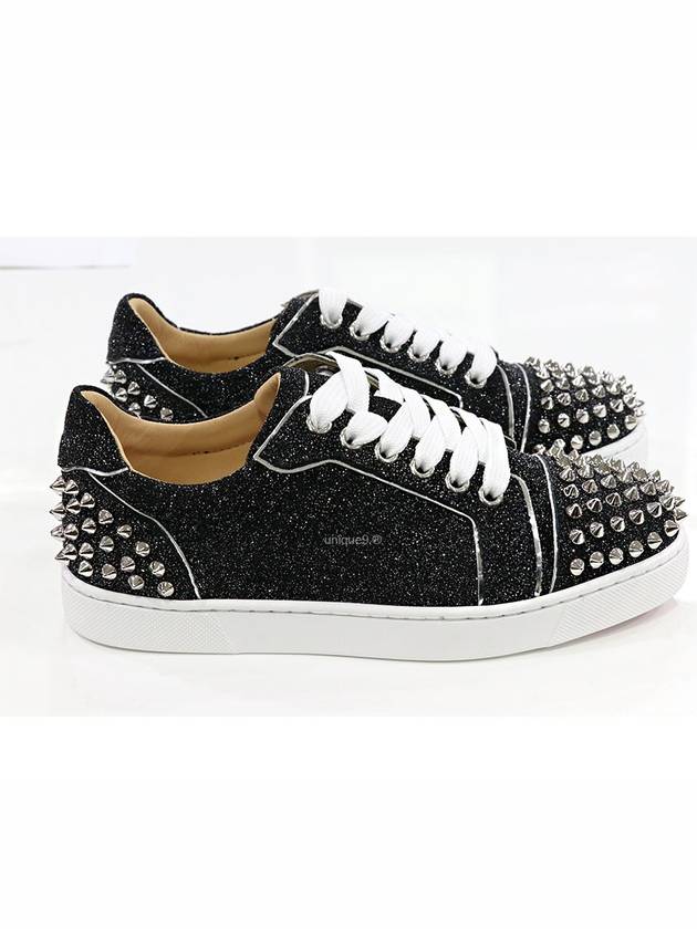 Spike Stud Low Top Sneakers Black - CHRISTIAN LOUBOUTIN - BALAAN 3