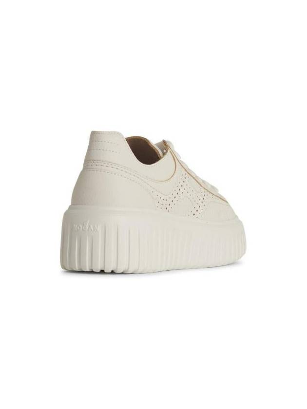 Hogan 'Stripes' White Leather Sneakers - HOGAN - BALAAN 3