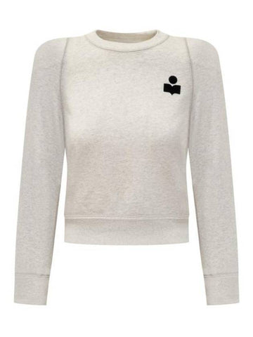 PrissaLogo Print Sweatshirt Ivory - ISABEL MARANT ETOILE - BALAAN 1