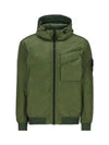 Wappen Patch Nylon Crinklips Hooded Jacket Green - STONE ISLAND - BALAAN 2