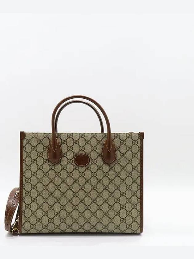 659983 Brown color interlocking GG small tote bag shoulder strap 2WAY - GUCCI - BALAAN 2