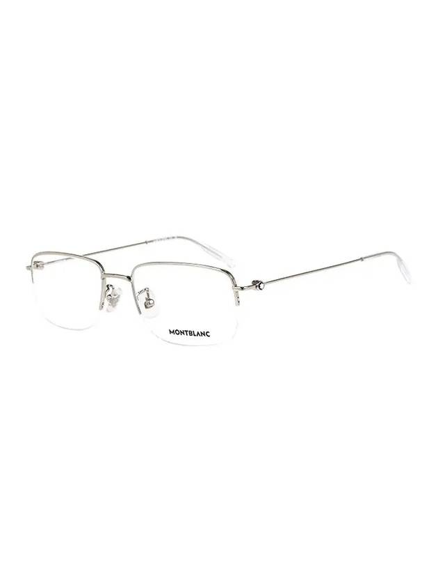 Rectangle Metal Eyeglasses Silver - MONTBLANC - BALAAN 3