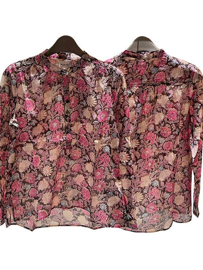 Maria Organic Blouse Light Pink - ISABEL MARANT ETOILE - BALAAN 2