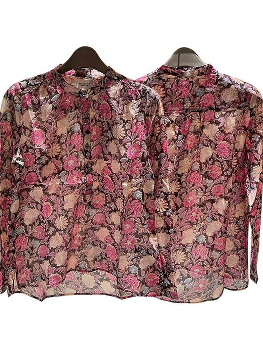 Etoile MARIA floral blouse faded black HT0029FA A1J50E 02FK - ISABEL MARANT - BALAAN 1