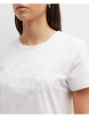 Sacha Cotton Short Sleeve T-Shirt White - MAX MARA - BALAAN 4