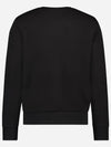 Metallic Logo Sweatshirt Black - MONCLER - BALAAN 4