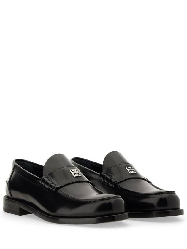 Mr G Mocassin Leather Loafers Black - GIVENCHY - BALAAN 3