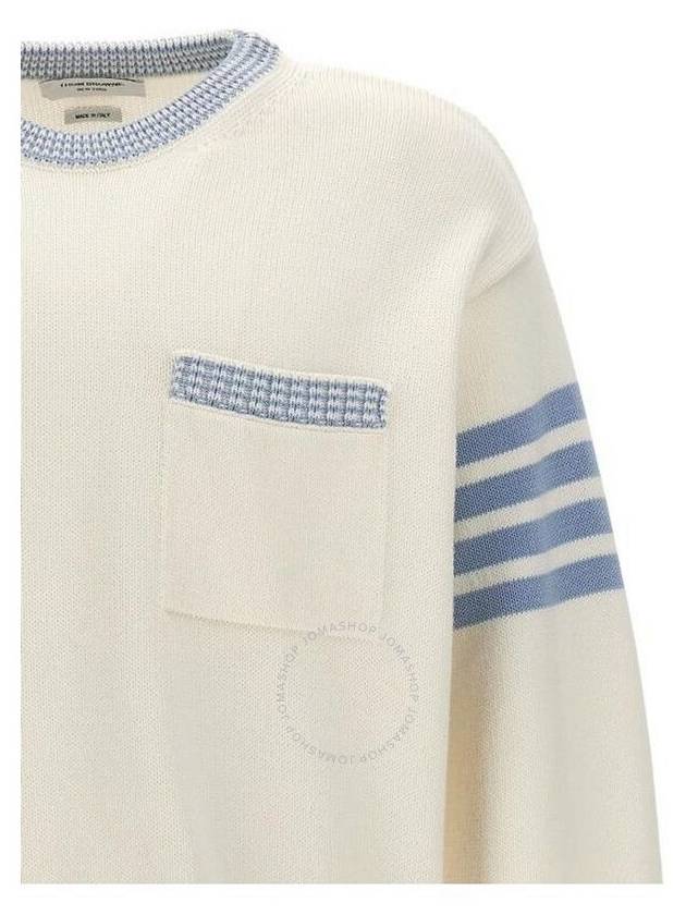 Cardigan MKA495AY3017100 White - THOM BROWNE - BALAAN 4