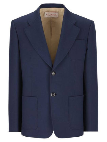 Valentino Garavani Jackets Blue - VALENTINO - BALAAN 1