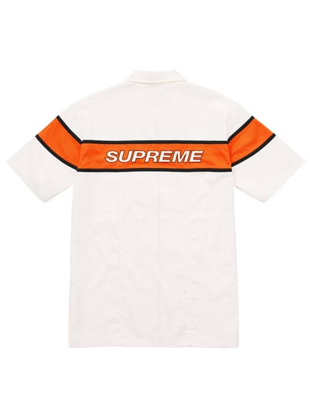 Short Sleeve Zip Up Work Shirt White S S Zip Up Work Shirt White - SUPREME - BALAAN 2