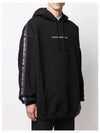 Side Logo Tape Overfit Hoodie Black - VETEMENTS - BALAAN 5