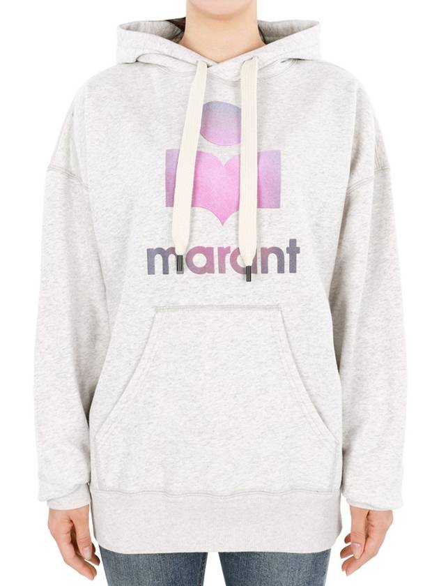 Women s Mansell Logo Hooded Sweatshirt Oatmeal Pink SW0001FA A3M56E 23EC - ISABEL MARANT - BALAAN 2