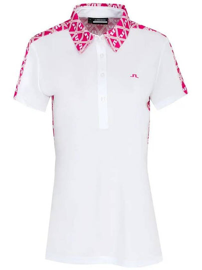 Cara Short Sleeve Polo Shirt White - J.LINDEBERG - BALAAN 2