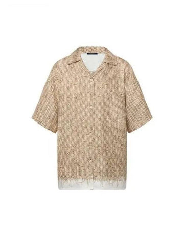 Monogram raffia bag short sleeved shirt 1AFS50 - LOUIS VUITTON - BALAAN 1