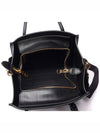 Gold Logo Grace Calfskin Tote Bag Black - PRADA - BALAAN 7