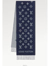 All About Monogram Wool Scarf Navy - LOUIS VUITTON - BALAAN 3