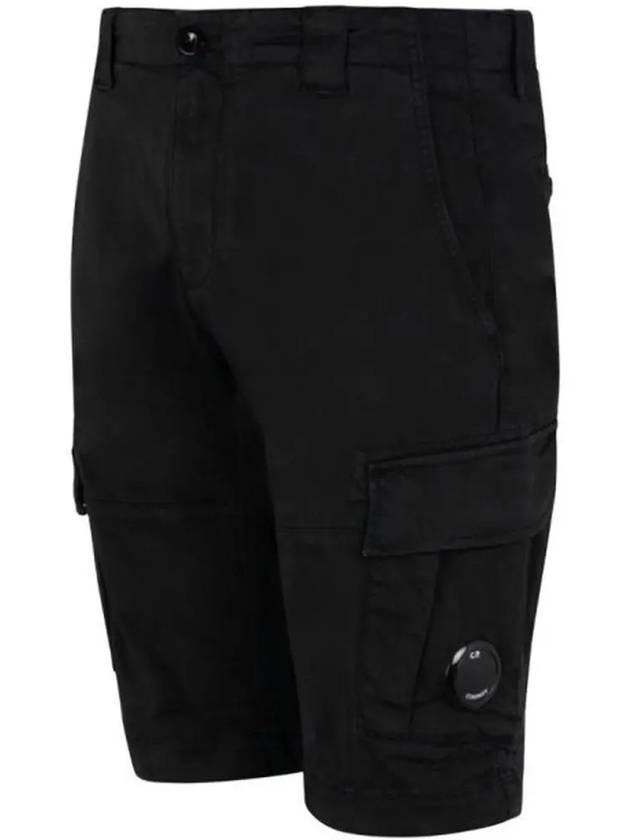 Lens Wappen Cargo Half Pants Black - CP COMPANY - BALAAN 5