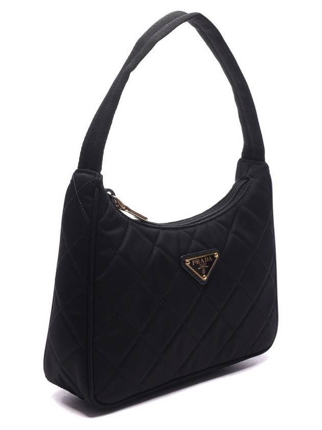 Nylon Quilted Hobo Tote Bag Black - PRADA - BALAAN 4