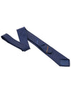 Men's Gancini Silk Tie Navy - SALVATORE FERRAGAMO - BALAAN 5