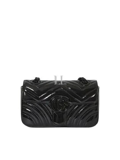 GG Marmont Patent Mini Shoulder Bag - GUCCI - BALAAN 2