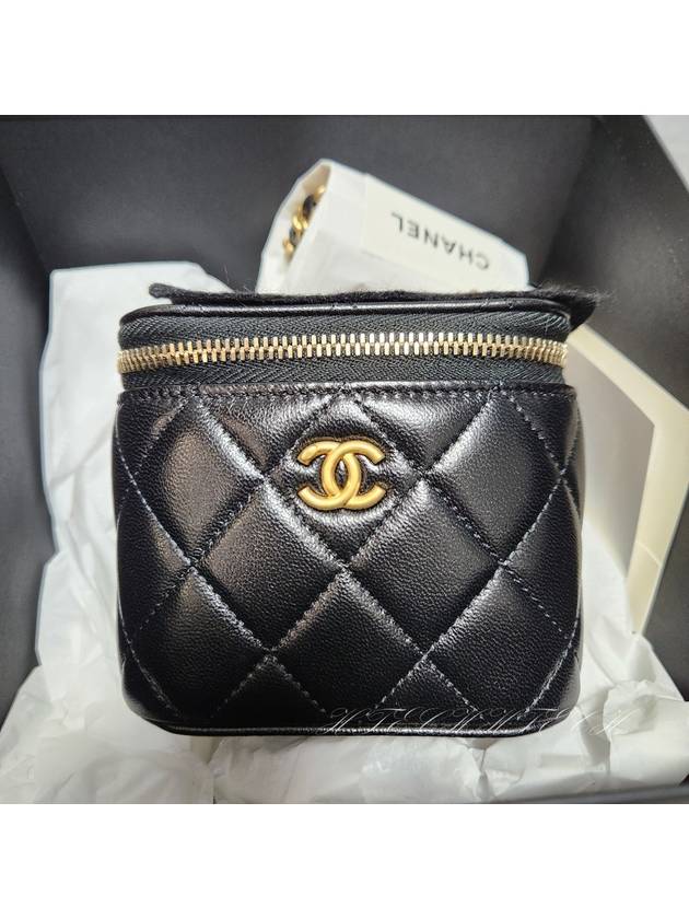 Gold Ball Square Vanity Mini Bag Black - CHANEL - BALAAN 3