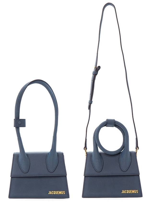 Le Chiquito Neude Tote Bag Dark Navy - JACQUEMUS - BALAAN.