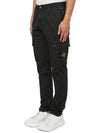 Compass Badge Cargo Straight Pants Black - STONE ISLAND - BALAAN 3