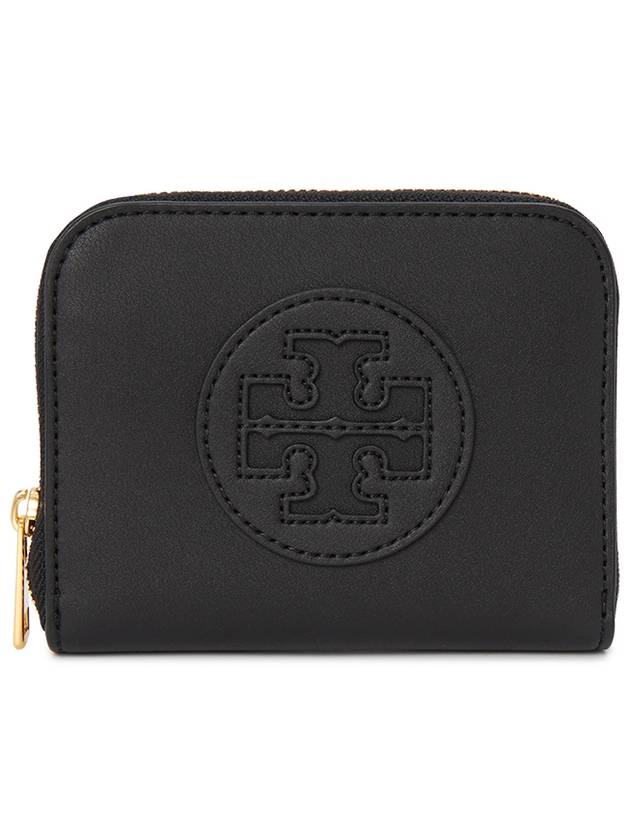 Ella Bio Small Zipper Card Wallet Black - TORY BURCH - BALAAN 2