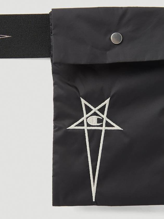 X ChampionRick Owen logoembroidered messenger bag - RICK OWENS - BALAAN 6