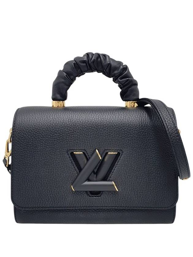 M58688 Black Taurillon Leather Top Handle Twist MM Shoulder Bag - LOUIS VUITTON - BALAAN 1