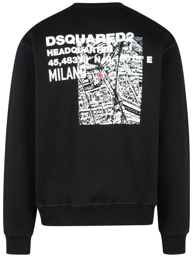 DSQUARED2 Black Cotton Sweatshirt - DSQUARED2 - BALAAN 3