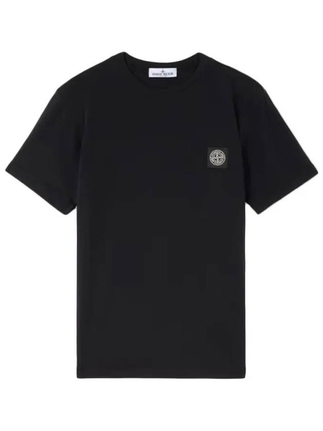 Kids Logo Patch Short Sleeve T-Shirt Black - STONE ISLAND - BALAAN 2