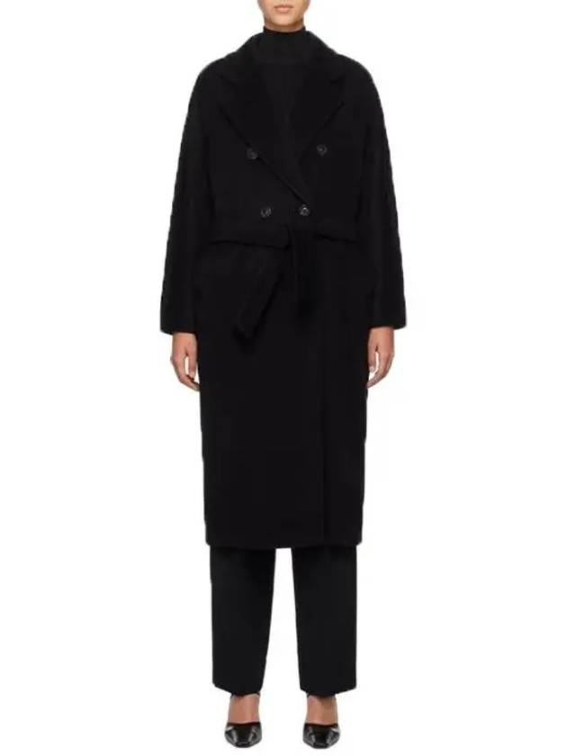 Tan Madame Wool Coat Black 241118F059004 - MAX MARA - BALAAN 6