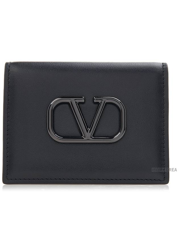 4Y2P0T39 VTQ 0NO Men s V logo card wallet - VALENTINO - BALAAN 11