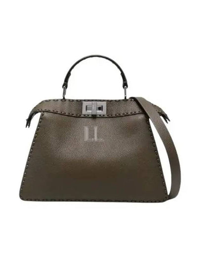 Peekaboo ISeeU Small Tote Bag Green - FENDI - BALAAN 2