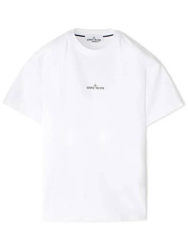 Stamp Two Print Short Sleeve T-Shirt White - STONE ISLAND - BALAAN 2