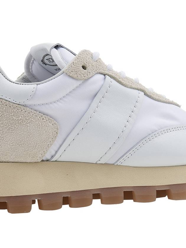 Women's Leather Fabric Low Top Sneakers White - TOD'S - BALAAN 11