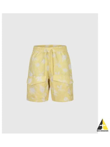 TRAVISMATHEW Men s Pattern Print Shorts Mustard - TRAVIS SCOTT - BALAAN 1