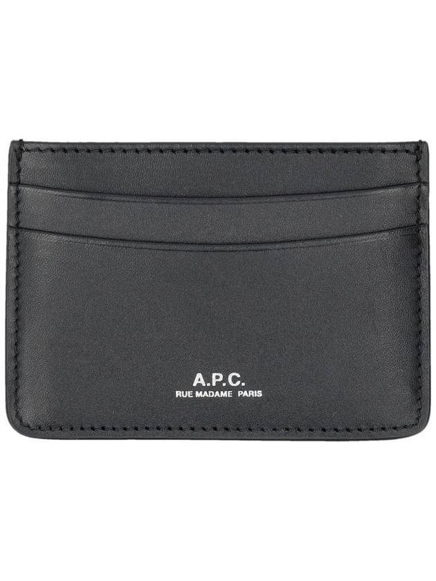 Andre Logo Card Wallet Black - A.P.C. - BALAAN 1