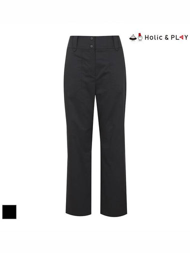 wide obi outer pocket cotton touch casual pantsHE2WPT007 - HOLIC&PLAY - BALAAN 1