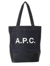 Logo Denim Axelle Tote Bag Navy - A.P.C. - BALAAN 2