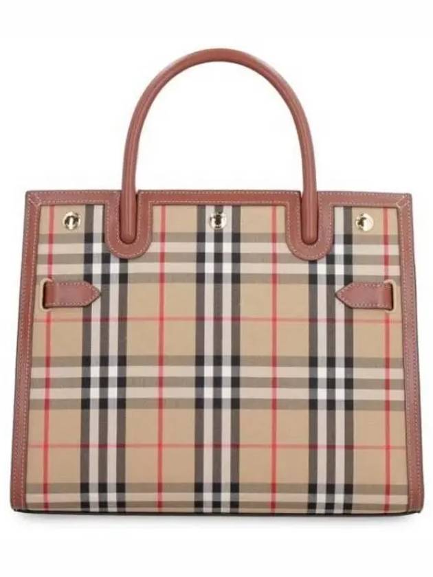 Small Vintage Check Title Tote Bag - BURBERRY - BALAAN 2