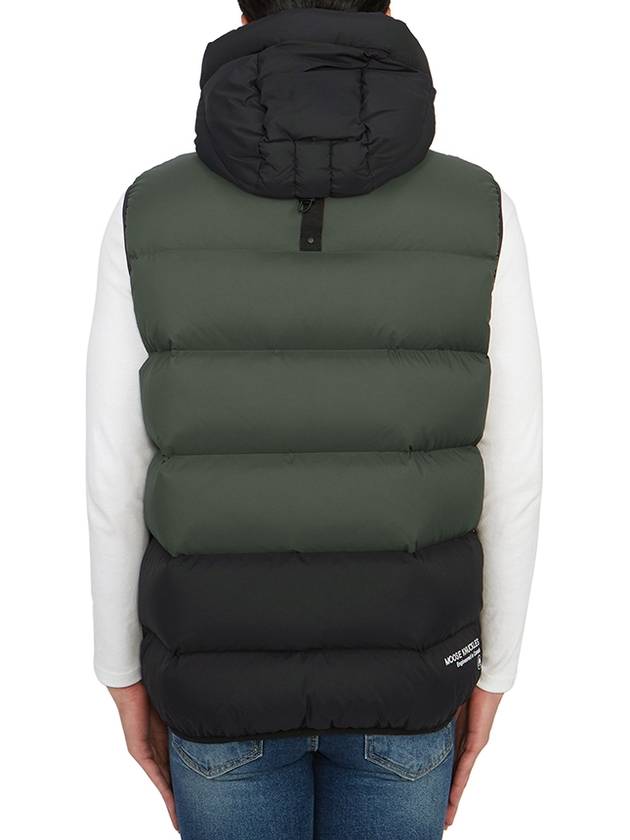 Logo Patch Hoodie Padding Vest Green - MOOSE KNUCKLES - BALAAN 6